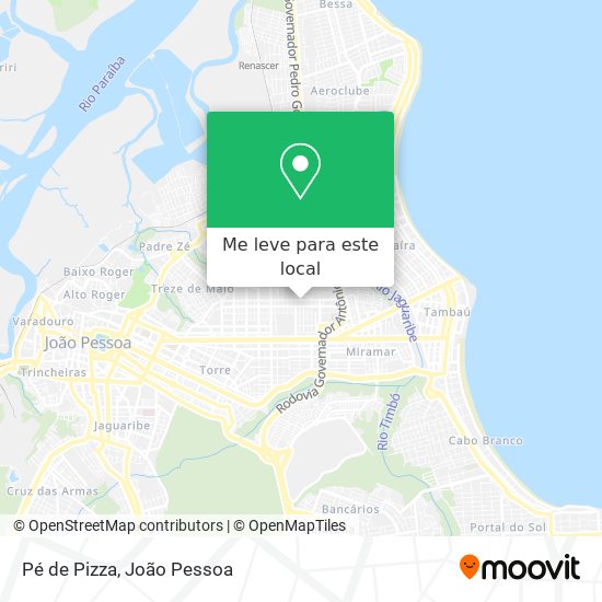 Pé de Pizza mapa