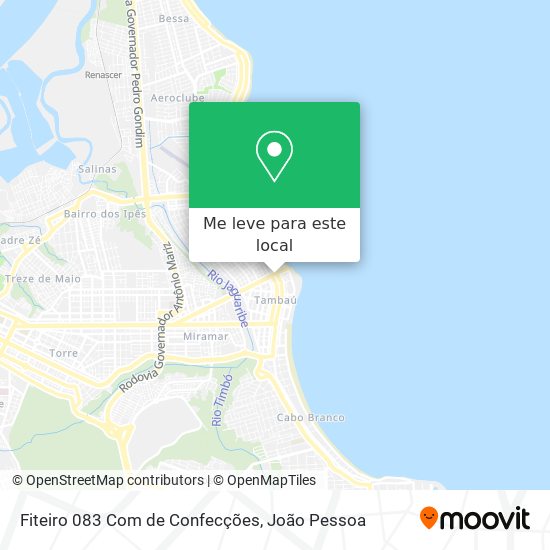 Fiteiro 083 Com de Confecções mapa