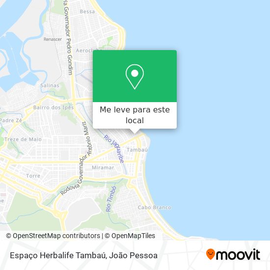 Espaço Herbalife Tambaú mapa