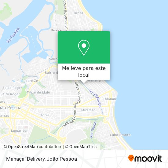 Manaçaí Delivery mapa