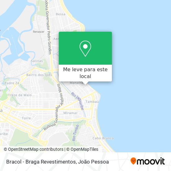Bracol - Braga Revestimentos mapa