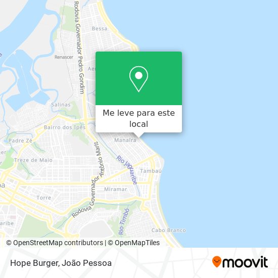Hope Burger mapa