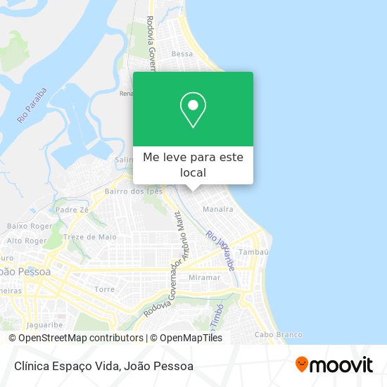 Clínica Espaço Vida mapa