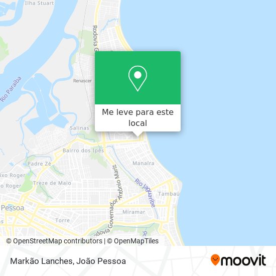 Markão Lanches mapa