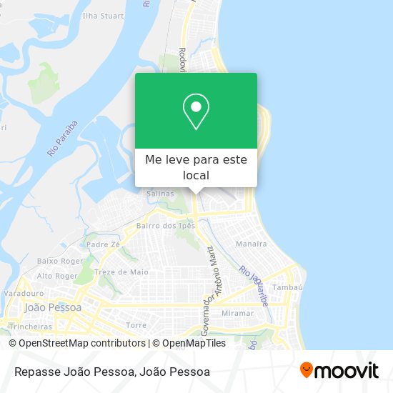 Repasse João Pessoa mapa