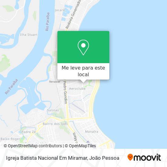 Igreja Batista Nacional Em Miramar mapa