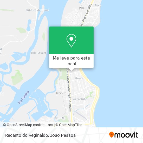 Recanto do Reginaldo mapa