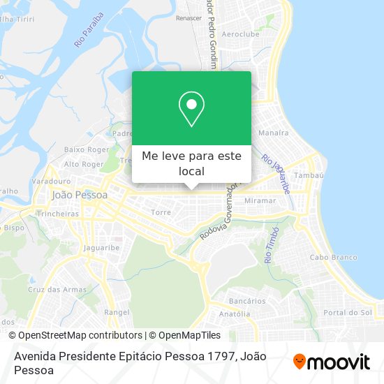 Avenida Presidente Epitácio Pessoa 1797 mapa