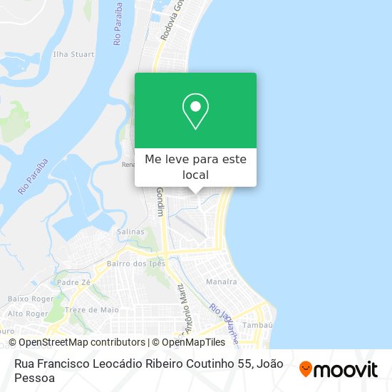 Rua Francisco Leocádio Ribeiro Coutinho 55 mapa