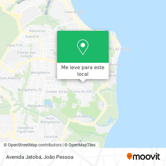 Avenida Jatobá mapa