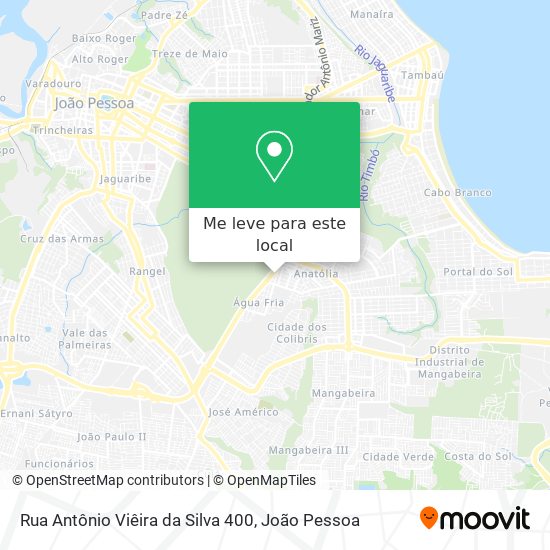 Rua Antônio Viêira da Silva 400 mapa