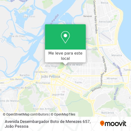 Avenida Desembargador Boto de Menezes 657 mapa