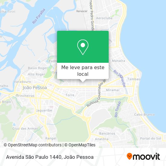 Avenida São Paulo 1440 mapa