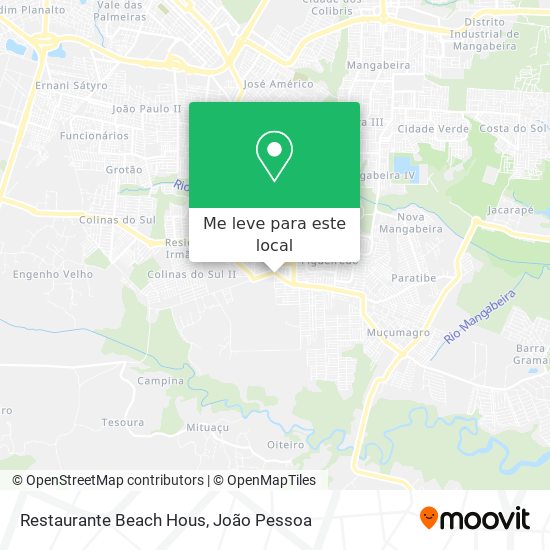 Restaurante Beach Hous mapa