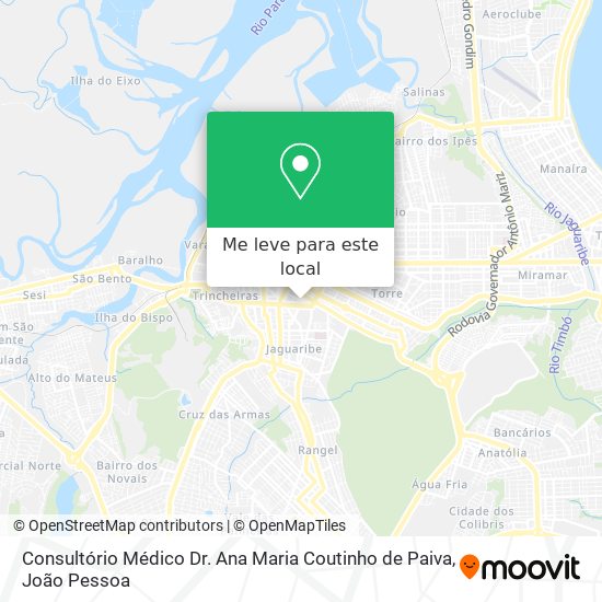 Consultório Médico Dr. Ana Maria Coutinho de Paiva mapa