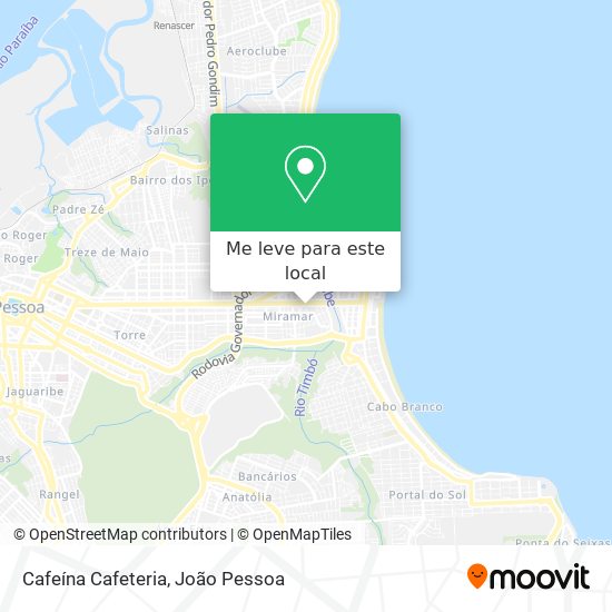 Cafeína Cafeteria mapa