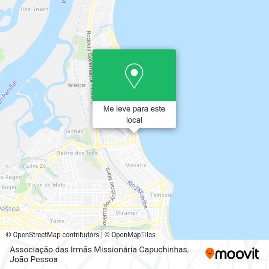 Associação das Irmãs Missionária Capuchinhas mapa