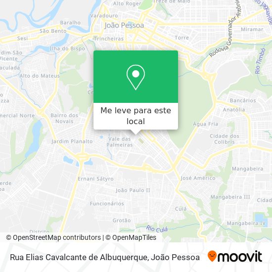 Rua Elias Cavalcante de Albuquerque mapa