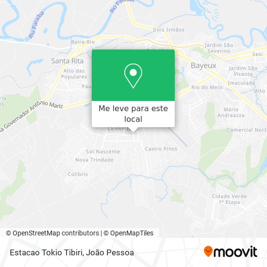 Estacao Tokio Tibiri mapa