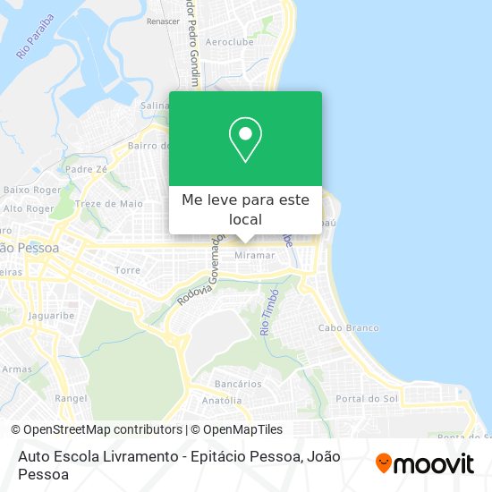 Auto Escola Livramento - Epitácio Pessoa mapa