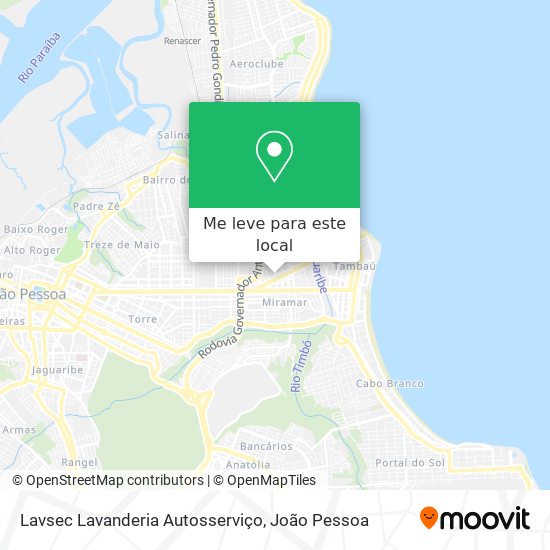 Lavsec Lavanderia Autosserviço mapa