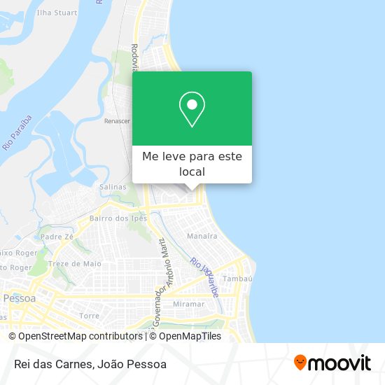 Rei das Carnes mapa