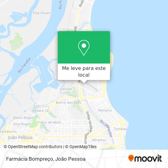 Farmácia Bompreço mapa