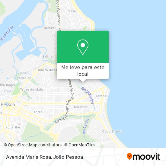 Avenida Maria Rosa mapa