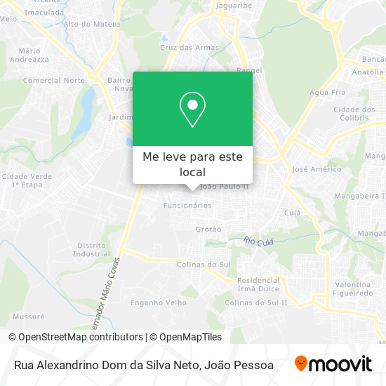 Rua Alexandrino Dom da Silva Neto mapa