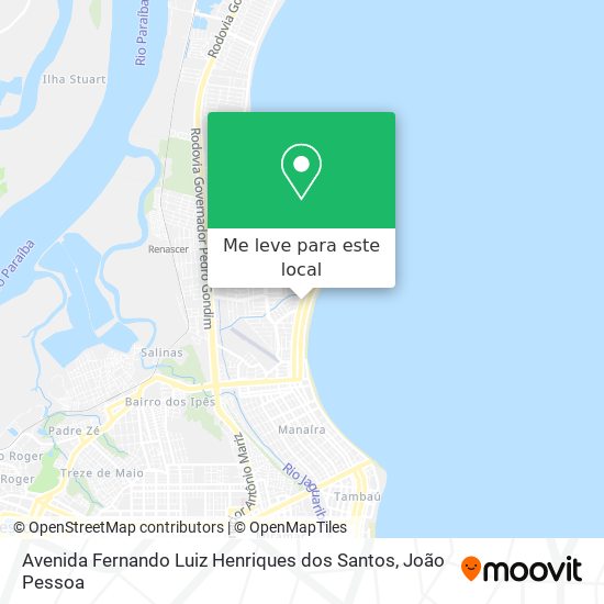 Avenida Fernando Luiz Henriques dos Santos mapa