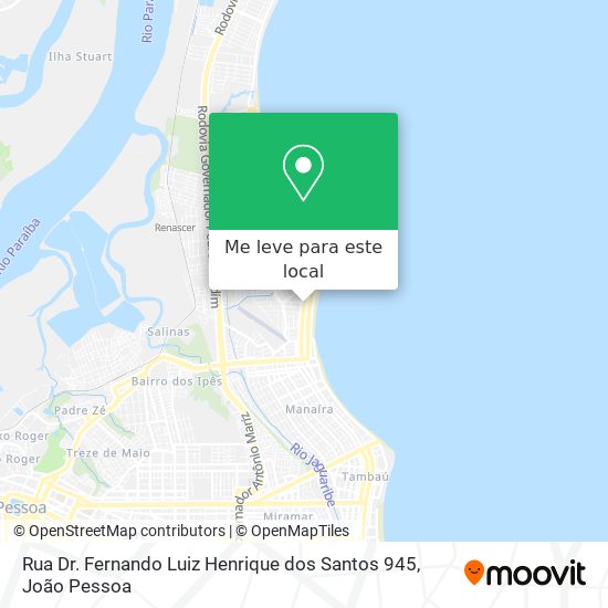 Rua Dr. Fernando Luiz Henrique dos Santos 945 mapa