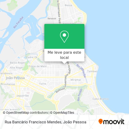 Rua Bancário Francisco Mendes mapa