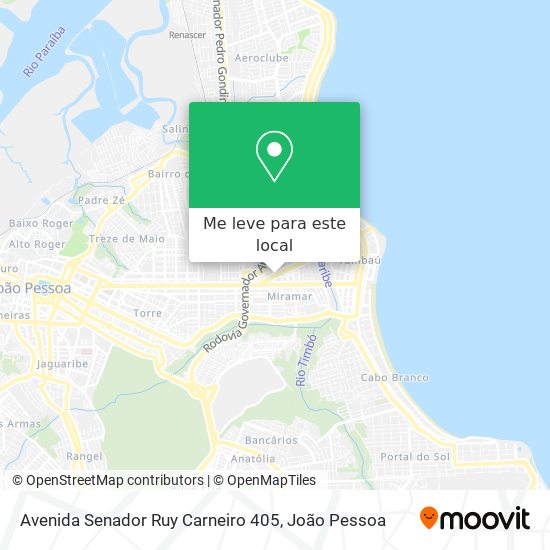Avenida Senador Ruy Carneiro 405 mapa
