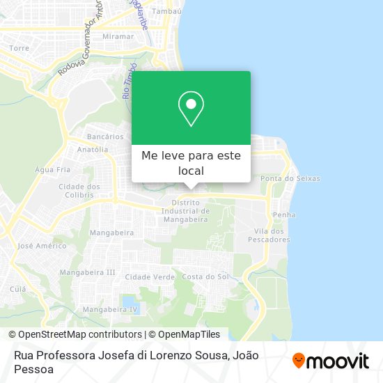 Rua Professora Josefa di Lorenzo Sousa mapa