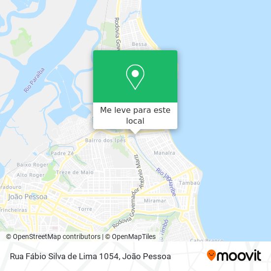 Rua Fábio Silva de Lima 1054 mapa