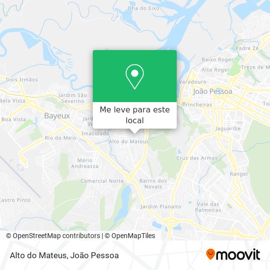 Alto do Mateus mapa