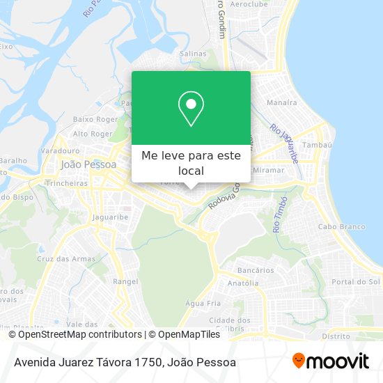 Avenida Juarez Távora 1750 mapa
