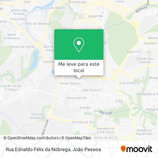 Rua Ednaldo Félix da Nóbrega mapa