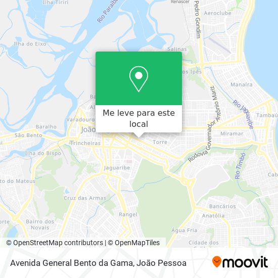 Avenida General Bento da Gama mapa