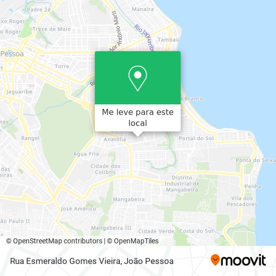 Rua Esmeraldo Gomes Vieira mapa