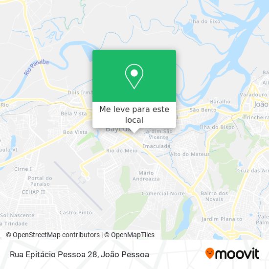 Rua Epitácio Pessoa 28 mapa