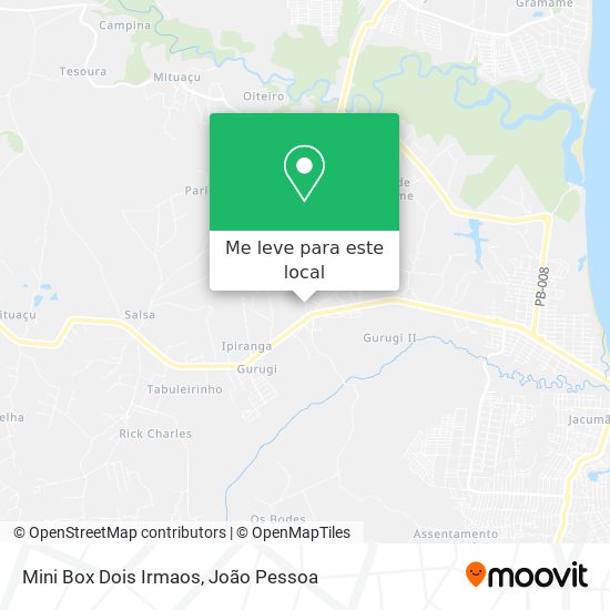 Mini Box Dois Irmaos mapa