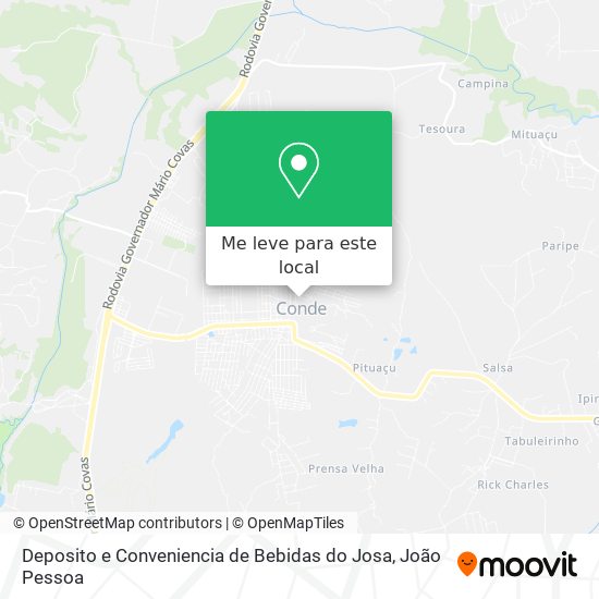 Deposito e Conveniencia de Bebidas do Josa mapa