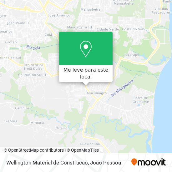Wellington Material de Construcao mapa