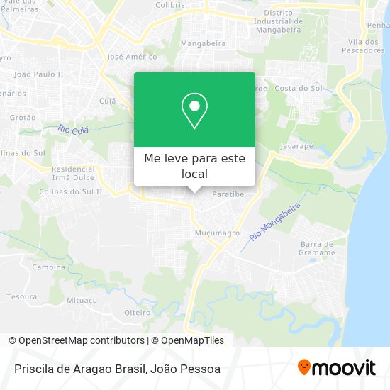 Priscila de Aragao Brasil mapa