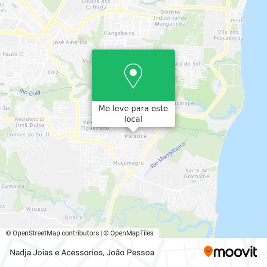 Nadja Joias e Acessorios mapa