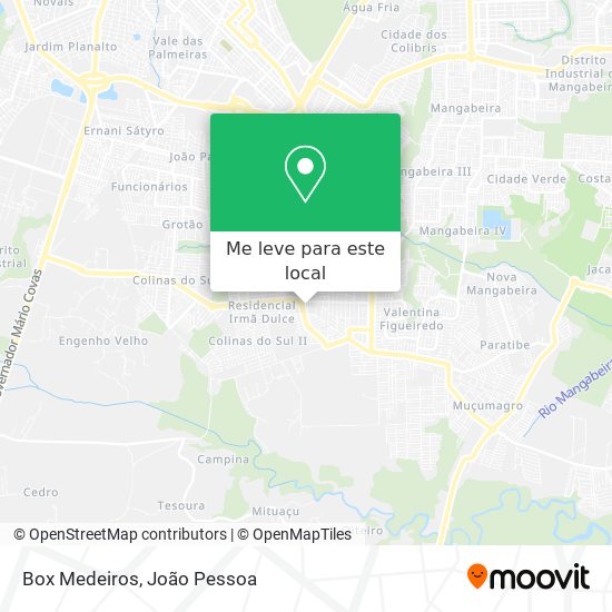 Box Medeiros mapa