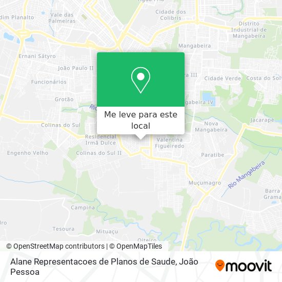 Alane Representacoes de Planos de Saude mapa