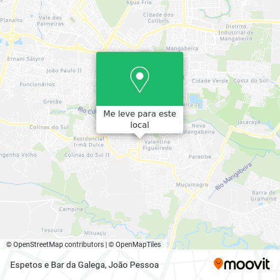 Espetos e Bar da Galega mapa