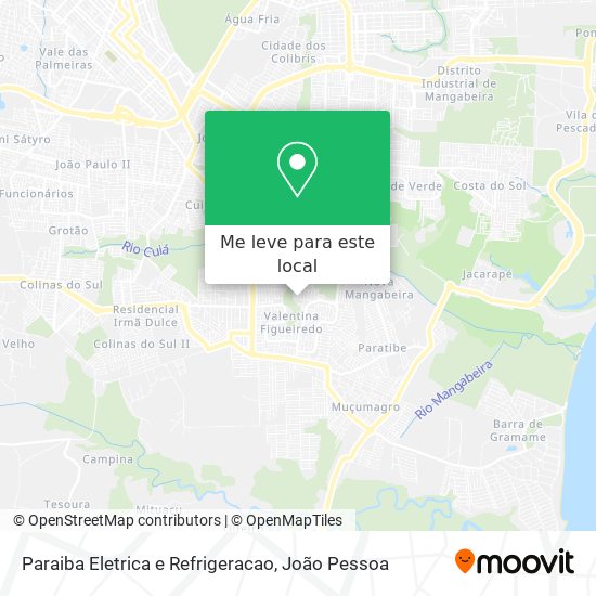 Paraiba Eletrica e Refrigeracao mapa